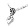 Plein Heart Pendant – Sterling Silber 925/ Kette NICHT inklusive